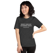 Load image into Gallery viewer, Weight &amp; Worth Unisex t-shirt
